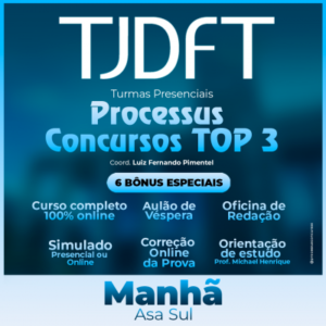 TJDFT - Técnico Judiciário - Área Administrativa - Noturno - 430h/a - Asa Sul/DF