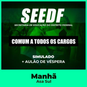 SEEDF EFETIVO - COMUM A TODOS OS CARGOS  - Matutino 250h/a - Asa Sul/DF